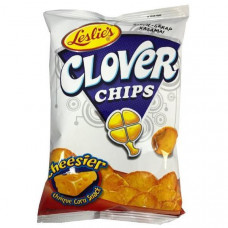 Leslies Clover Chips Cheesier 85g
