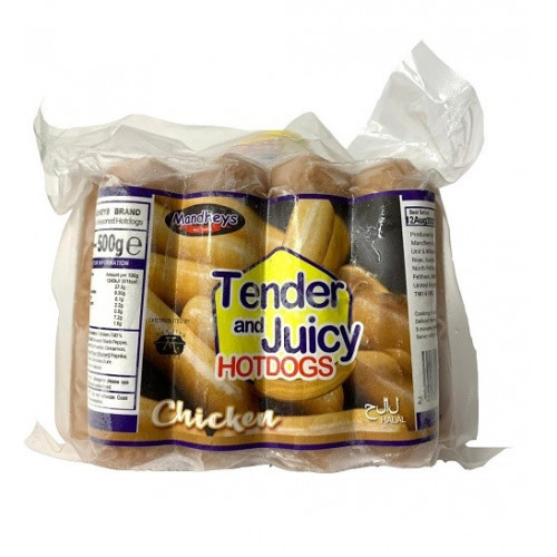 Mandheys - Juicy Chicken Hotdogs 500g