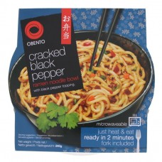 OBENTO - Cracked Black Pepper Udon Noodle Bowl 240g